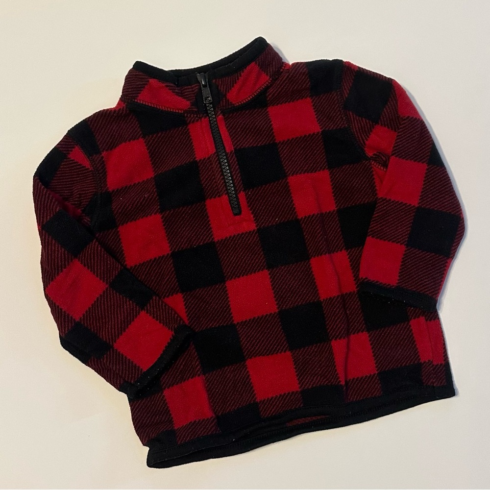 💚 Koala Kids Red and Black Checkered Pullover
